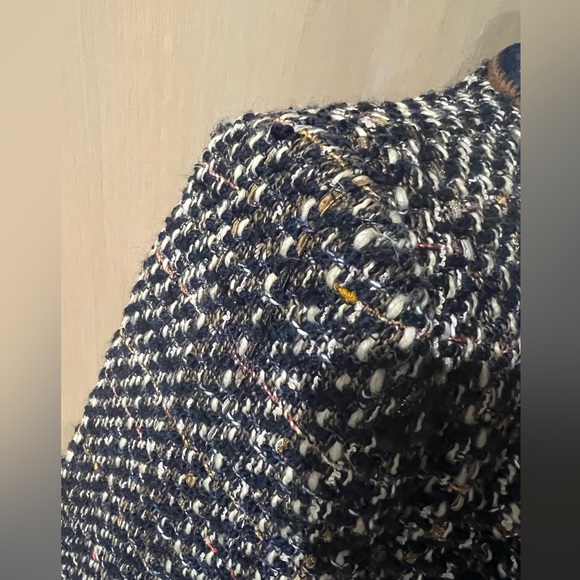 ♥️ SOLD♥️ VERONICA BEARD Lars button-embellished metallic tweed jacket - Picture 12 of 14